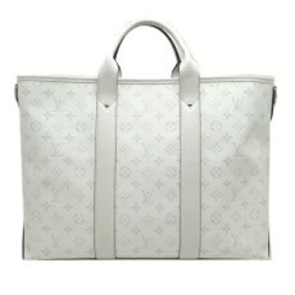 Louis Vuitton Strap Taigarama Boston Tote Weekend NM Bag White Optic